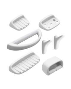 Kit de 7 Accesorios para Cuarto de Baño Compacta