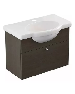 Mueble Vanitory Colgante Venecia Wengue 64cm 1 Agujero (LAVATORIO INCLUIDO)