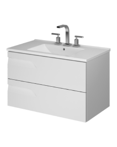 Mueble Vanitory Colgante Rivo Blanco 100cm (SIN MESADA)