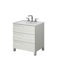 Mueble Vanitory Rivo Rovere Blanco 80cm (SIN MESADA)