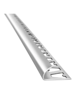 Guardacanto Aluminio Anodizado Cromo Brillante A-180 15mm