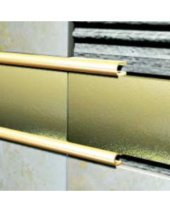 Perfil U Curvo Aluminio Oro Brillante AURD90