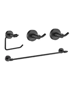 Kit de 4 Piezas para Cuarto de Baño Jazz Black