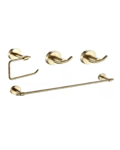 Kit de 4 Piezas para Cuarto de Baño Jazz Gold