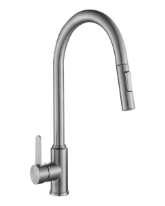 Grifería Monocomando para Mesada Cocina Steel Pico Extraíble