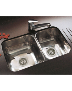 Pileta para Cocina Doble R63/18 63.8x37x18