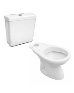 Conjunto de baño 2 piezas Inodoro Largo Italiana + Deposito de Apoyar Italiana
