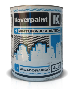 Pintura Asfáltica Koverpaint Base Solvente x4Lts