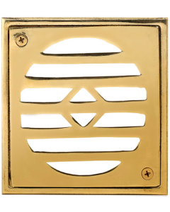 Rejilla Desagüe para Piso 10x10 Bronce Pulido