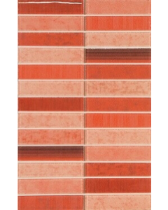 Guarda 20x31.6 Po Mosaic Glass Rojo (unidad)