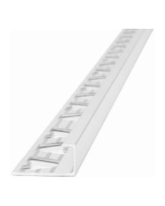 Perfil L Aluminio Cromo Brillante 10mm