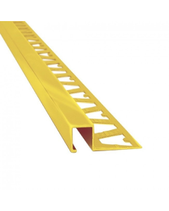 Guardacanto Aluminio Quadra Oro Brillante 10mm