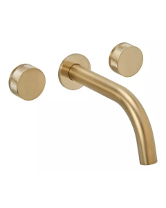 Grifería Peirano para Lavatorio de Pared Fabric Gold