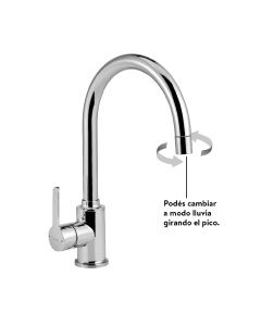 Grifería Peirano Monocomando para Mesada de Cocina Move