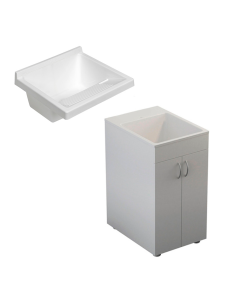 CONJUNTO Pileta Lavadero Traful 53 cm. + Mueble Lavadero Traful sin Mesada 57 cm